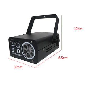 Rectangular Four-Head RGB Scanning Laser Stage Light Full Color DJ Disco Show KTV DMX512 <b>Controlled</b> Red Green Emission - Product Image 2