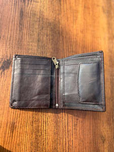 Cartera de cuero genuino para hombre con tarjetero, monedero corto, carteras con cremallera, carteras estándar informales para hombre - Product Image 3