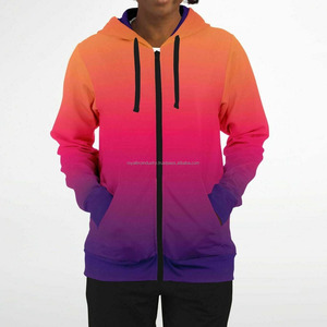 เสื้อสเวตเตอร์มีฮู้ดแขนยาวของผู้ชายเสื้อแฟชั่นสีไล่ระดับสีสไตล์สตรีทแวร์เสื้อฮู้ดสีพื้น - Product Image 6