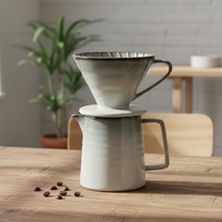 Ensemble de cafetière et filtre à café en porcelaine durable de style européen de haute qualité 3460808Asetl-0.4; 3460808Esetl-0.4; 3460808Hsetl-0.4 Chine