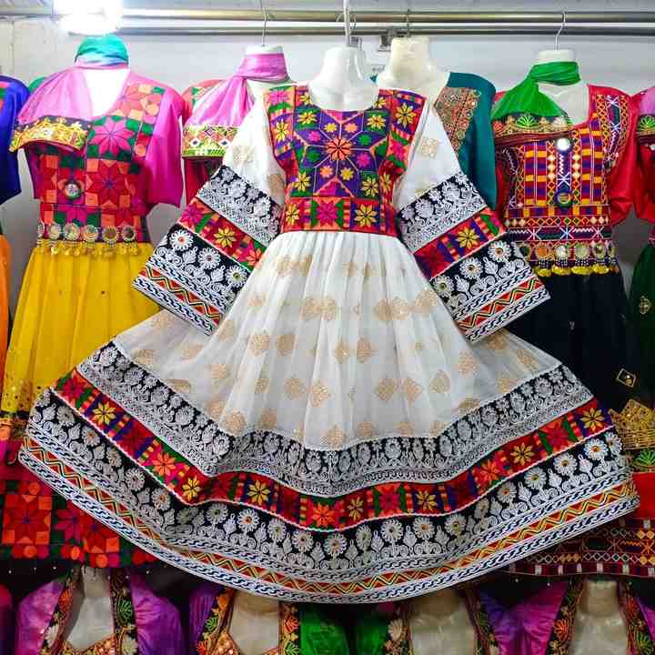 Traditional Afghan Emb Dress for Women Vibrant Blue with Intricate Gold Detailing Perfect for Cultural & Special Occasions