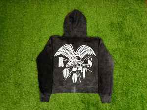 Sudadera con Capucha Corta Estilo Vintage con Apliques Bordados Personalizados, Lavado Ácido y Desgastado, con Cierre para Hombre - Product Image 3