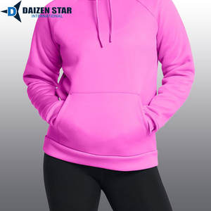 เสื้อฮู้ดผู้หญิงแบบสวมหัว ผ้าฝ้ายฟลีซ 100% ระบายอากาศได้ดี สีพื้น ปักลาย 3 มิติ  ใส่สบายในฤดูหนาว รับผลิตแบบ OEM - Product Image 4