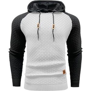 Sweat-shirts à capuche décontractés pour hommes, tricotés 100% coton, lavés, anti-plis, coupe-vent, respirants, chauds, grandes tailles, coupe régulière - Product Image 4