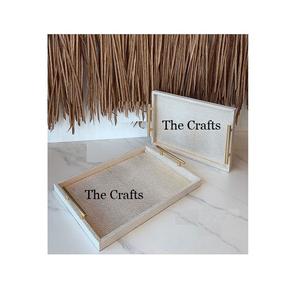 Bandeja para Servir Chocolate de Diseño Más Reciente en Madera y Nácar, Bandeja para Servir Postres para Bodas y Eventos - Product Image 4