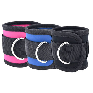 Sangles de cheville de gymnastique rembourrées en néoprène sur mesure avec logo et couleur personnalisés pour l'entraînement en salle d'haltérophilie et la sécurité du fitness - Product Image 2
