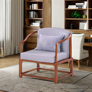 Nouvelle chaise longue en teck de style chinois et moderne, durable, pour salon, chambre à coucher, hôtel, usage extérieur - Product Image 6