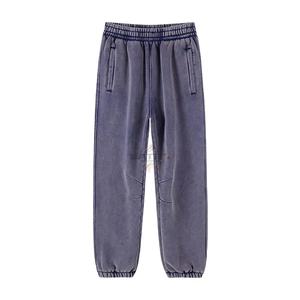 Nouveau 2025 – Pantalon de survêtement unisexe en molleton de coton écologique, coupe droite, brodé, style vintage délavé à l'acide, avec logo personnalisé – Prix abordable pour homme - Product Image 5