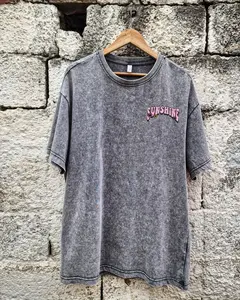 T-shirt court Boxy surdimensionné en éponge française 100% coton personnalisé pour hommes sérigraphie de luxe motif tricoté - Product Image 4