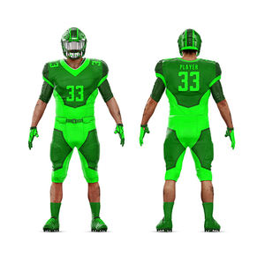 Vêtements de sport respirants de qualité supérieure à manches courtes, uniforme de football américain, polyester pour adultes, fournitures d'équipe, patchwork, bonne qualité - Product Image 4