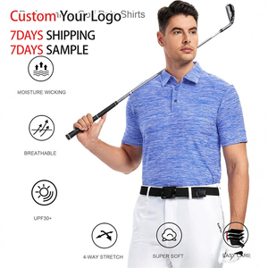 Vêtements de tennis personnalisés brodés avec logo, polo décontracté, simple et de qualité supérieure, tricoté de haute qualité, T-shirt polo de golf pour hommes, coupe sèche - Product Image 2