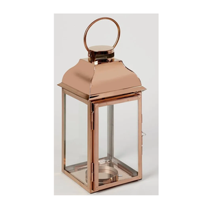 Décoration intérieure lanternes décoratives style vintage lanterne à bougie en cuivre lanterne suspendue en métal pour mariage et noël - Product Image 1