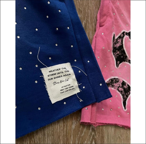 Bas quantité minimale de commande hommes Shorts Logo personnalisé sérigraphie broderie Patch strass soleil délavé haute qualité 100% coton Streetwear Shorts - Product Image 6