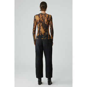 ETHIQUET SARAI เสื้อเบลาส์ลายพิมพ์แขนยาวทรงเข้ารูปสำหรับผู้หญิง - Product Image 5