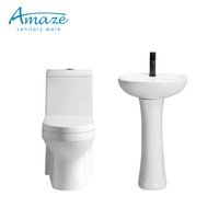 WC monobloc sanitaire en céramique noire avec cuvette et lavabo intégrés, à siphon, pour usine