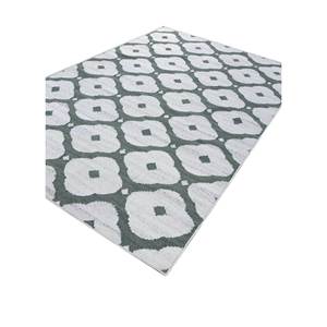 Alhambra Ivory - Alfombras de lana planas tejidas a mano con diseño geométrico de diamantes y rectángulos, alfombras de yute para el hogar y la mesita de noche ADWL-13130 - Product Image 2
