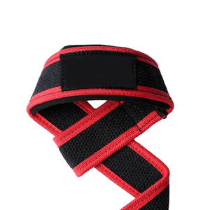 Sangles de poignet pour haltérophilie en coton avec logo personnalisé - Bandes de maintien robustes pour l'entraînement en salle de sport, haute élasticité et respirantes - Product Image 3