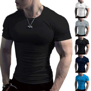 <b>Mens</b> Slim Fit Muscle <b>T</b> <b>Shirt</b> Crew Neck Gym Workout Top Short <b>Sleeve</b> Summer Tee With Bulk Order - Product Image 5