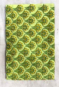 Jaipur ผ้าฝ้าย100% พิมพ์ลายบล็อกทำด้วยมือแบบดั้งเดิมเป็นมิตรต่อสิ่งแวดล้อมระบายอากาศได้ - Product Image 5