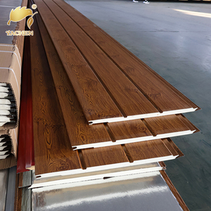 <span class=keywords><strong>Panneau</strong></span> sandwich décoratif en <span class=keywords><strong>polyuréthane</strong></span> PU de 16 <span class=keywords><strong>mm</strong></span> et <span class=keywords><strong>20</strong></span> <span class=keywords><strong>mm</strong></span>, <span class=keywords><strong>panneau</strong></span> mural extérieur isolé en métal sculpté - Product Image 2