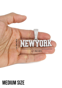 Fait sur mesure VVS naturel Hip Hop rappeur glacé lettre pendentifs 10K/14K or matériel plaqué or cadeau parfait - Product Image 2