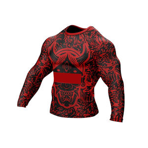 Rashguard de BJJ personnalisé Rashguard de sublimation Vêtements de sport Polyester Adultes Rashguard à manches longues personnalisé sublimé pour hommes - Product Image 3