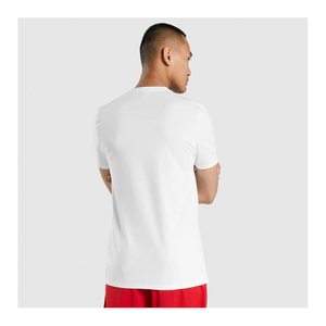 T-shirt basique uni pour homme en coton, coupe oversize, tissu doux et respirant, personnalisation de marque, vente en gros - Product Image 5