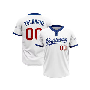 Maillot de baseball vierge personnalisé pour jeunes maillot de sublimation USA Softball maillot boutonné en maille - Product Image 2