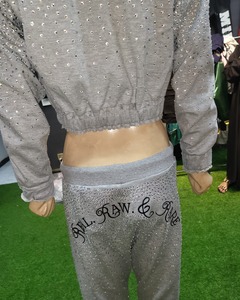 เสื้อครอปคอตตอนทรงครอป2ชิ้นเสื้อครอปผ้าคอตตอนทรงเข้ารูปแบบวินเทจ - Product Image 6