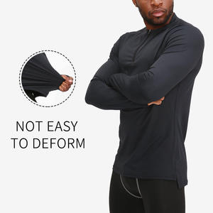 เสื้อยืดแขนยาวคอเต่าแขนยาวสำหรับผู้ชายเสื้อออกกำลังกายฟิตเนสยิมฟิตเนสฤดูหนาว - Product Image 6