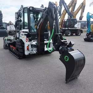 Nouvelle chargeuse-pelleteuse Hidromek HMK 62T équipée d'un moteur kubota 64 cv et d'une cabine fermée avec chauffage et climatisation - Product Image 1