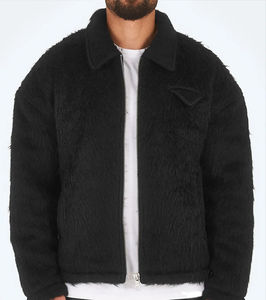 Veste polaire homme 2026 de haute qualité, col montant, élégante, hiver, vente en gros, fabricants sur mesure, coton, travail, grande taille, décontractée - Product Image 5