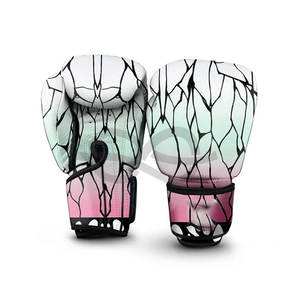 ถุงมือชกมวยหนังวัวสำหรับฝึกการต่อสู้10oz 12oz 14oz 16oz ออกแบบโลโก้ได้ตามต้องการ - Product Image 1