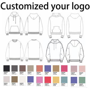 Sweat-shirt en molleton de coton avec logo personnalisé OEM Sweat-shirt à capuche et sweatshirts pour hommes en éponge française taille plus ras du cou - Product Image 5