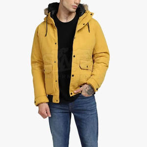 Veste parka décontractée pour homme en couleur unie 2025, streetwear, nouvelle mode, coupe-vent, veste parka pour homme - Product Image 4