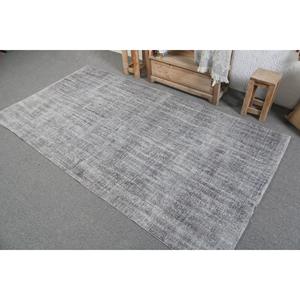 พรมวินเทจ ขนาด 4.1x7.6 ฟุต สีเทา ลายแบบนามธรรม ทำจากขนสัตว์ - Product Image 4