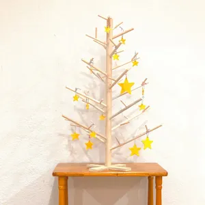 Mini arbre de noël debout pour Table décoration de la maison fournitures à la main en gros produits articles tissés à la main salon - Product Image 5