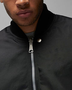 2025 Brand New Wholesale Custom Winter Windbreaker College Wear <b>Men</b> Plus Size <b>Men</b> <b>Jackets</b> Plain Silk Satin Bomber <b>Men's</b> <b>Jacket</b> - Product Image 5