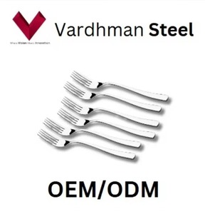 Vente en gros de fourchette à pâtisserie et dessert de 6 pouces ensemble de couverts réutilisables en acier inoxydable écologique pour la cuisine et la fête - Product Image 4