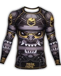 Camisa de compresión Anti-UV de la mejor calidad para hombres Protección de pantalla solar Ropa estampada BJJ corto para mujeres Rash Guard-Venta al por mayor - Product Image 4