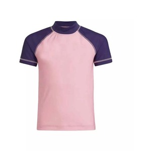 2025 Offre Spéciale haute qualité coton Polyester Gym Fitness Rash Guard avec manches courtes Logo personnalisé broderie impression - Product Image 1