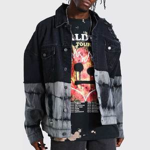 Veste en jean pour homme tendance de l'industrie streetwear, fournie directement par l'usine, livraison gratuite, collection d'hiver, veste en jean en fausse fourrure - Product Image 1