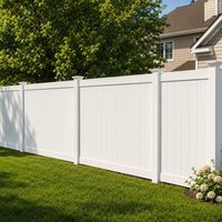 Système de panneaux et de poteaux de clôture en vinyle PVC pour projets de clôtures résidentielles de jardin extérieur