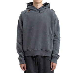 Sudaderas con Capucha para Hombre, Corte Regular, Estilo Desgastado, 100% Algodón, Invierno, Venta al Por Mayor, Precio de Oferta - Product Image 1