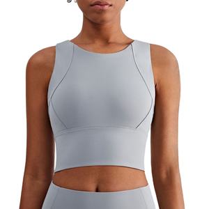 High Quality Women's Gym Shorts Hot Sexy Workout Crop <b>Tops</b> Tank <b>Top</b> High Sports Bra Plus Fitness Crop <b>Tops</b> casual 2026 - Product Image 2