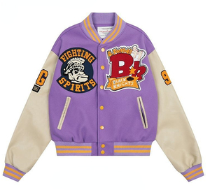 Veste personnalisée de luxe de la vieille école américaine décontractée vintage Y2k coupe-vent veste d'équipe de l'école universitaire pour hommes grande taille - Product Image 2