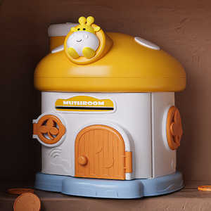 Hucha de alta calidad con forma de casa de hongos, linda caja de ahorro de monedas con diseño de número de cajero automático y forma de panda - Product Image 3