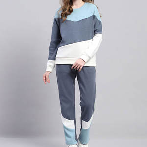 Chándal de mujer con logotipo personalizado de alta calidad, ropa informal de patrón sólido para invierno, chándal de venta de fábrica para mujer - Product Image 1