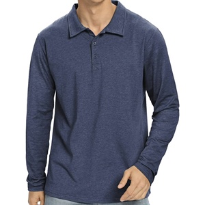 Polo homme de haute qualité, noir uni, manches courtes, tissu en coton respirant, style décontracté moderne, idéal pour l'été. - Product Image 1