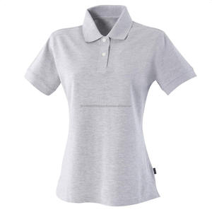 Chemise à manches courtes en tricot 100% coton respirant, formelle et décontractée, avec logo personnalisé, badge pour le cou, grande taille, vente en gros pour femmes - Product Image 3